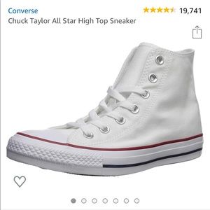 White converse high tops